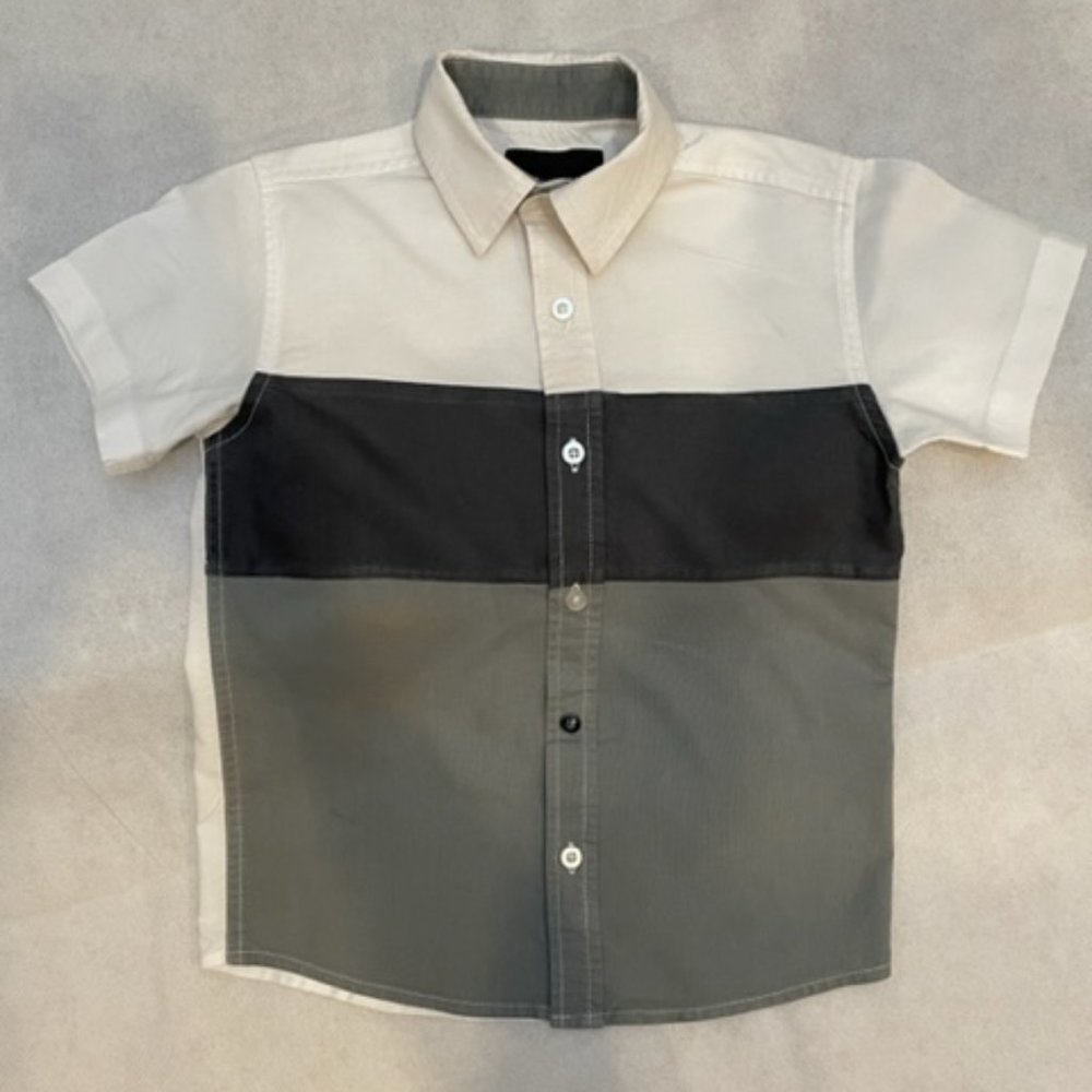Amplify Boy's Colorblock Short-Sleeve Dress Shirt - Size Medium (Child)